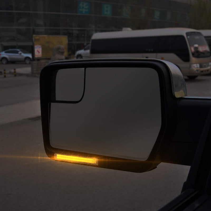 Gempro أضواء إشارة الانعطاف الجانبية LED من جيمبرو للأمبير المتسلسل لسيارات فورد F150 رابتور 2004-2014 ولينكولن مارك LT لمرايا السحب، عدسات مدخنة - Image 4